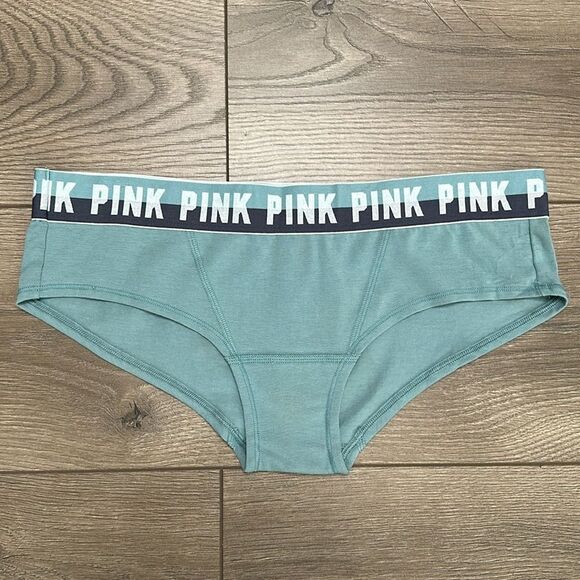 2016 PINK Victoria’s Secret Extra Low Rise Hipster Panty Green Size Large‎ - Picture 1 of 5